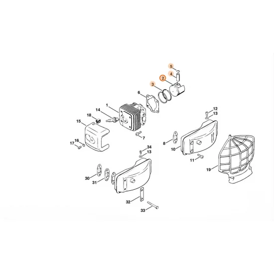 STIHL  Tłok Ø 47 mm 1108 030 2020